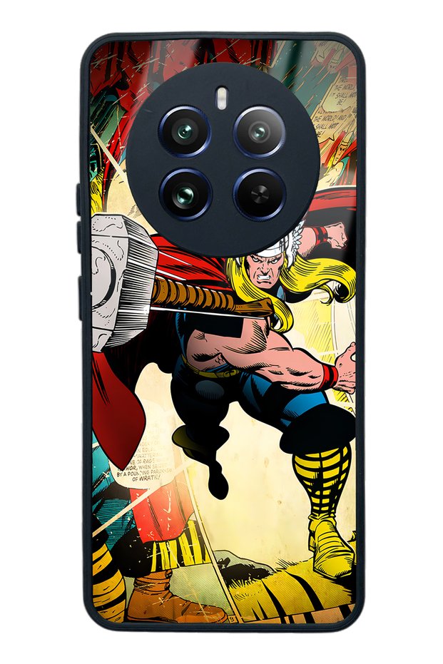حافظة هاتف لامعة بتصميم Thor لهاتف اوبو ريلمي 12 برو بلس
