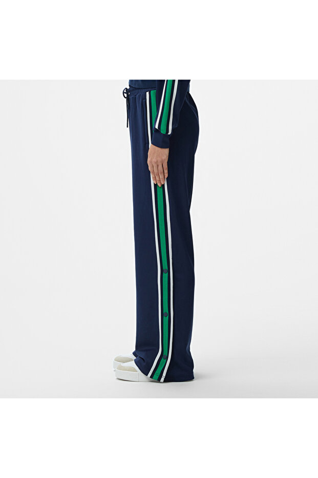 Kadın Relaxed Fit Renk Bloklu Lacivert Eşofman Altı - 4