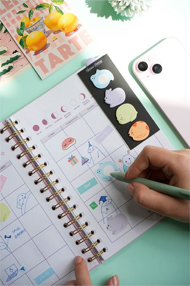 Mini Post-it 4 renk x 20 yaprak - 1