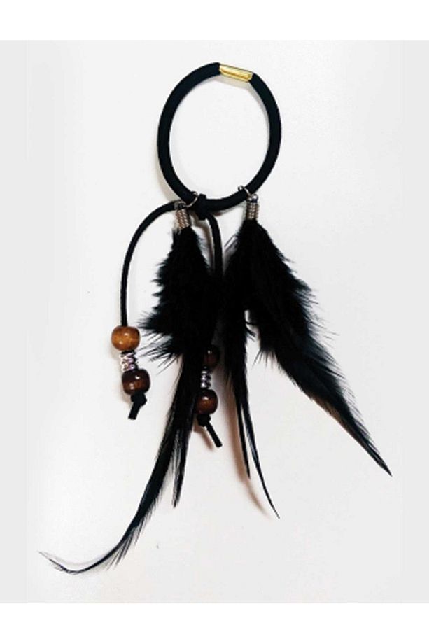 Boho Tüy Toka Siyah - 1