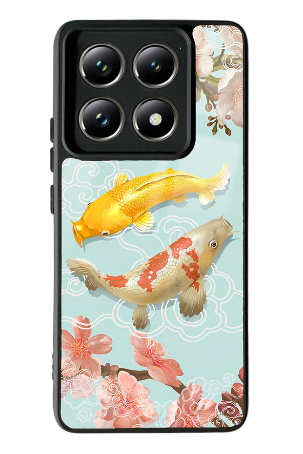 Xiaomi Mi 14 t Pro Glossy Phone Case with Koi Fish Design