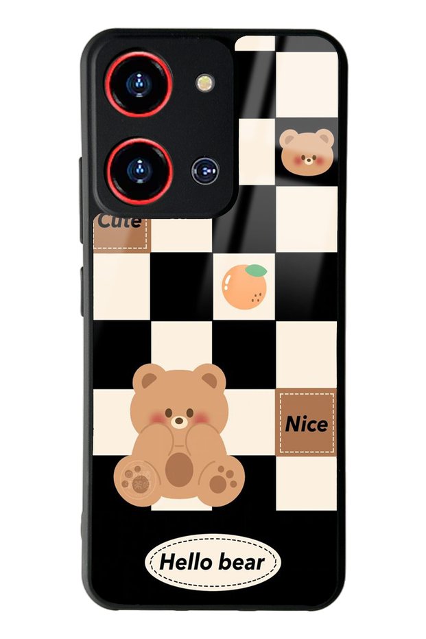 حافظة هاتف لامعة بتصميم Reeder S19 Max Pro S Zoom Hello Bear