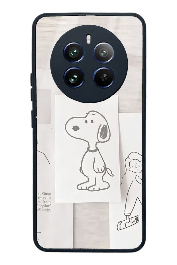 Oppo Realme 12 Pro Plus Snoppy Design Glossy Phone Case