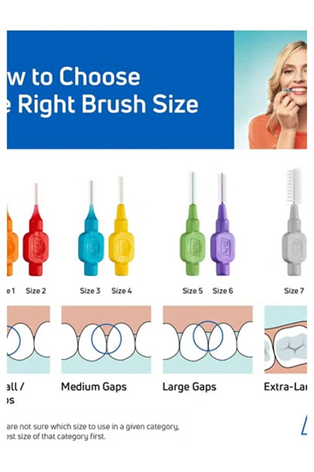 Blue interdental brushes - 4