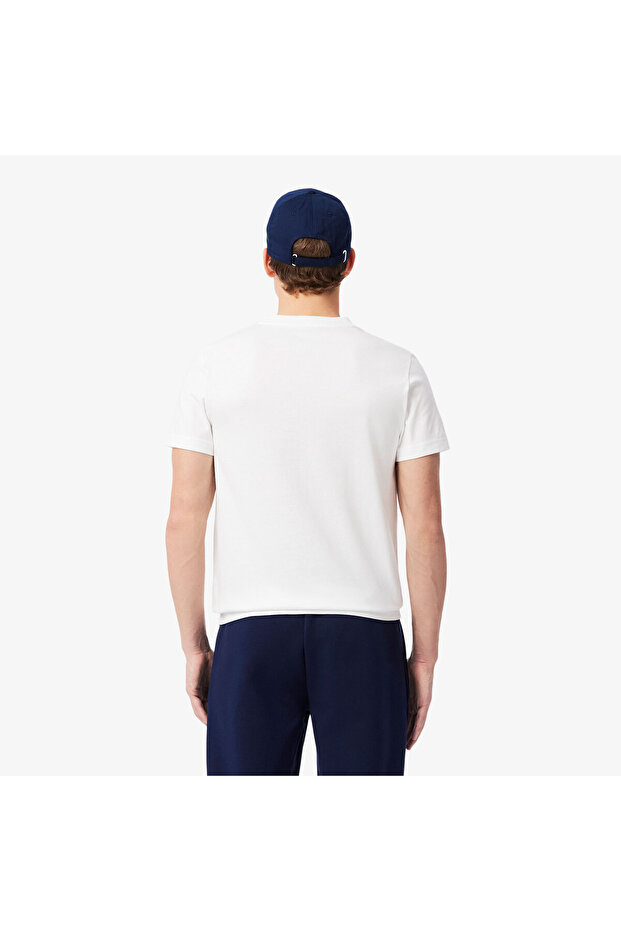 Tennis X Novak Djokovic Erkek Regular Fit Bisiklet Yaka Baskılı Beyaz T-shirt & Şapka Seti - 3