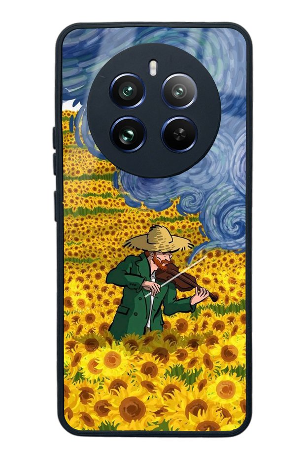 Oppo Realme 12 Pro Glossy Phone Case with Violinist Design