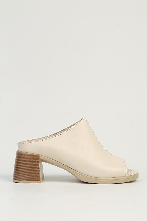 Cream Women's Heeled Shoes Pc-7396