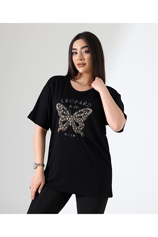 Leopard Butterfly Patterned Blouse - 7