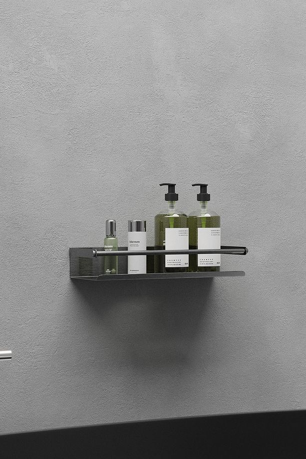 Paslanmaz Çelik İnox Yapışkanlı Banyo Rafı, Duş Rafı & Şampuanlık Köşe Raf Lüks - 5