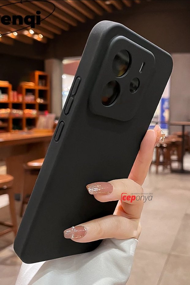جراب Redmi Note 14 4G فاخر لحماية الكاميرا من السيليكون الناعم