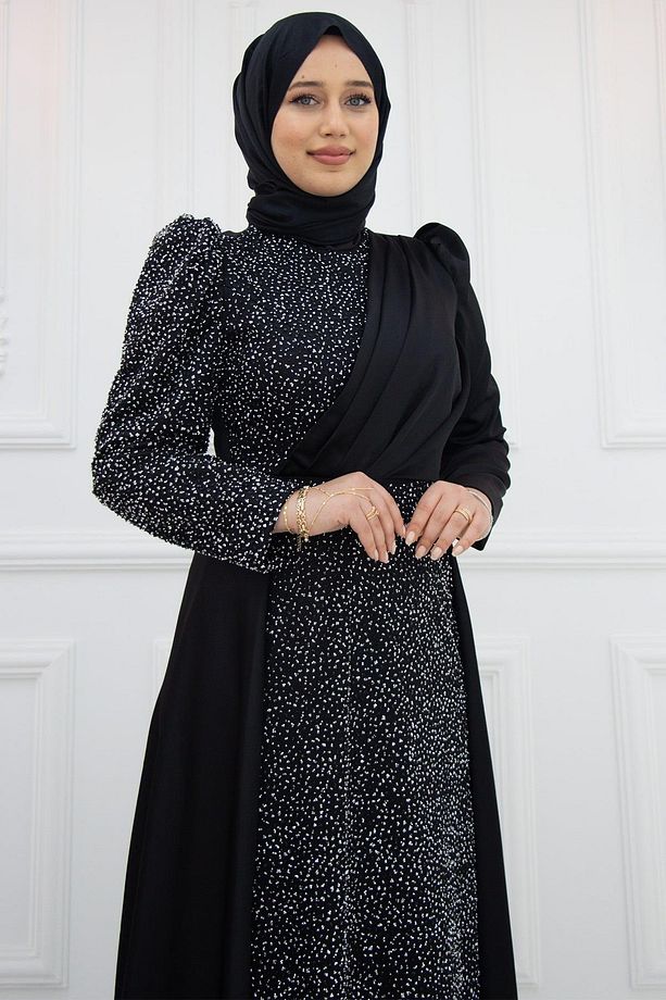 Öykü Abiye Siyah ISR972 - 2