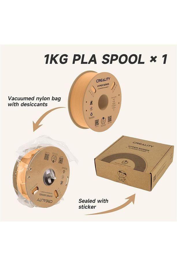 Hyper Pla Filament Peach Fuzz 1.75mm 1kg - 5