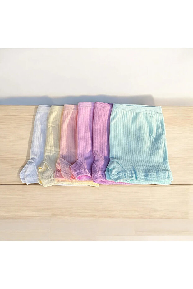 100% Cotton Girl's 6-Pack Camisole Boxer Briefs