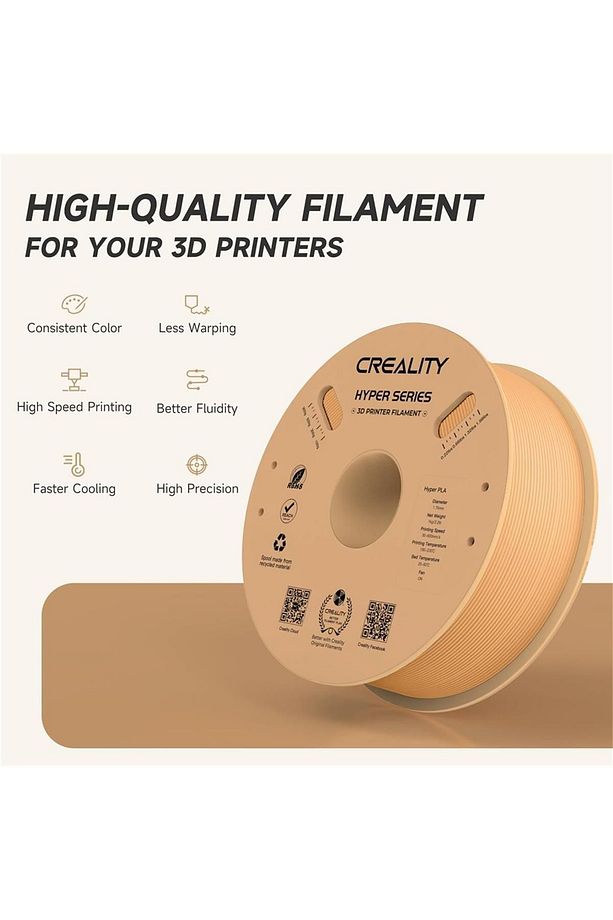 Hyper Pla Filament Peach Fuzz 1.75mm 1kg - 2