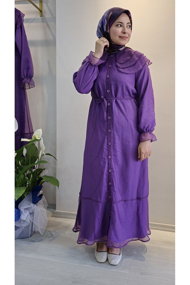 ELBİSE organze tül elbise - 2