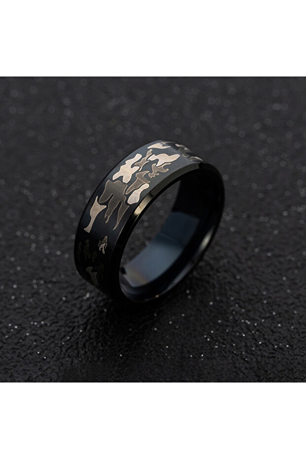 SIC MODA 5105 Camouflage Titanium Ring - 3