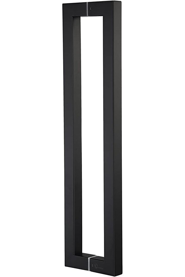 900mm/36 inches Square/Rectangle Shape 1.2mm Thick Stainless Steel Push Pull Door Handle, Matte Blac