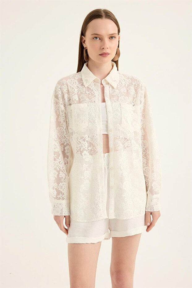 Dantel Gömlek - 1