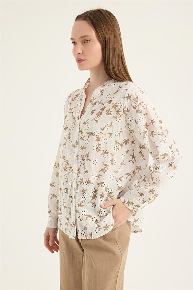 Çiçek Dalı Gömlek - 2