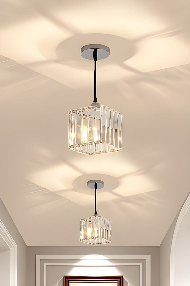 Lüx Kristal Modern Krom Tekli avize - 1