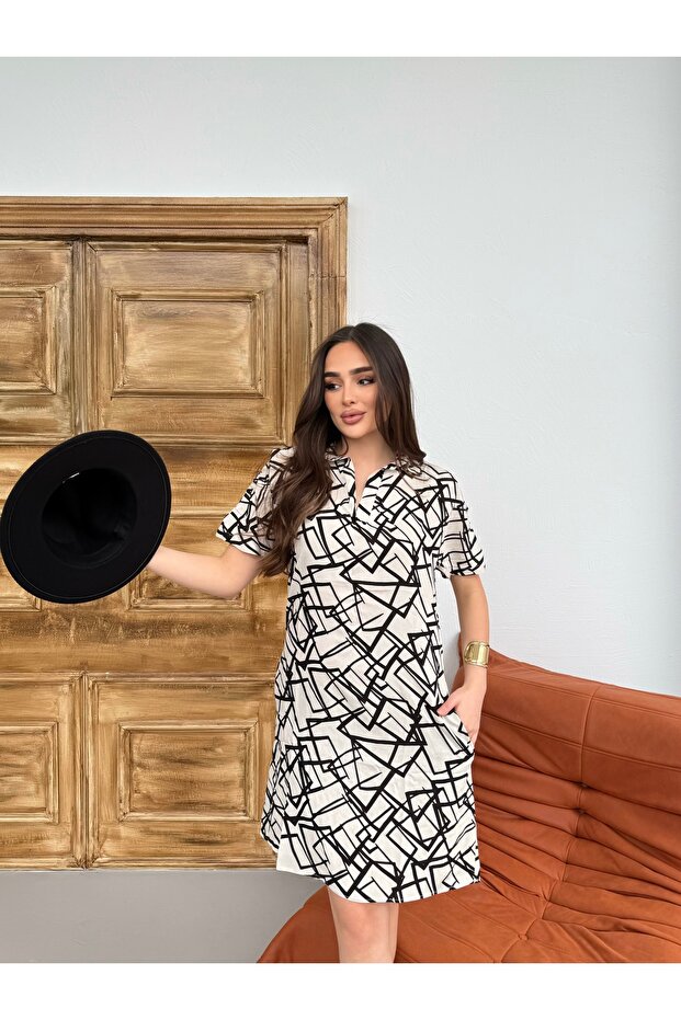 تونيك فستان منقوش - 3