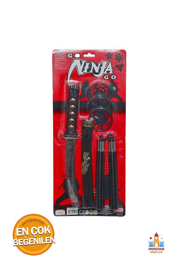Ninja Samuray Kılıç ve Mınçıka Seti - 6 Parça Ninja Oyuncak Seti ile Gerçekçi Dövüş Deneyimi - 2
