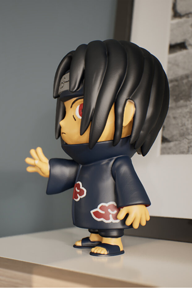 Itachi Uchiha 3d Mini Figür - 3