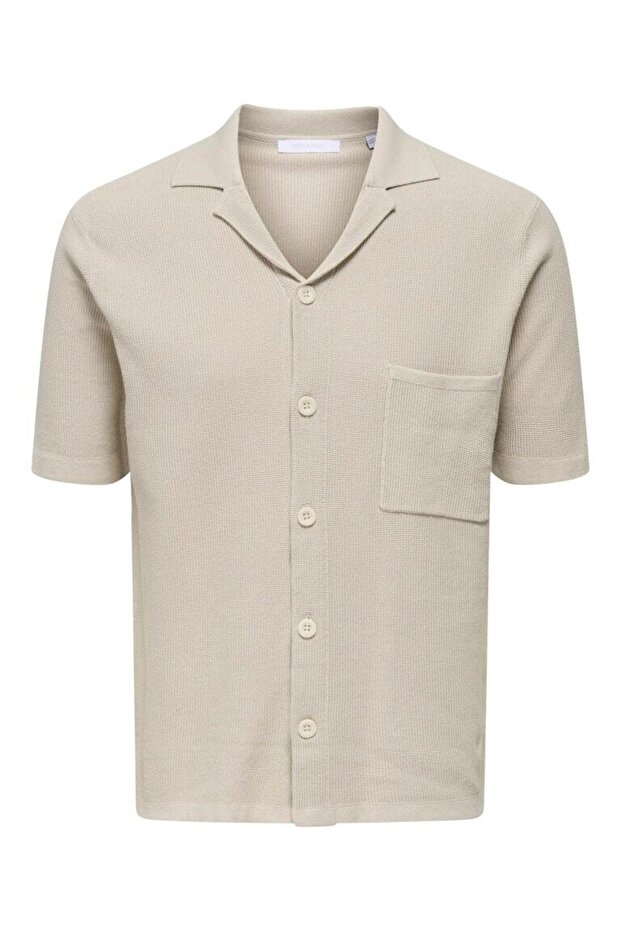 Onstony Reg 12 Ss Waffle Shirt Knit
