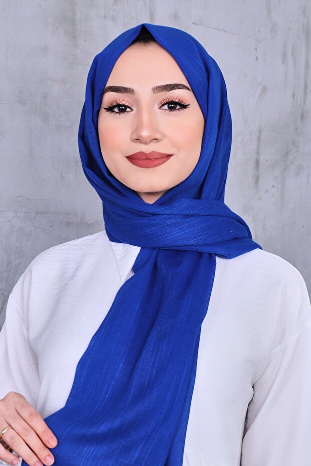 Solid Color Flamed Shawl - 2