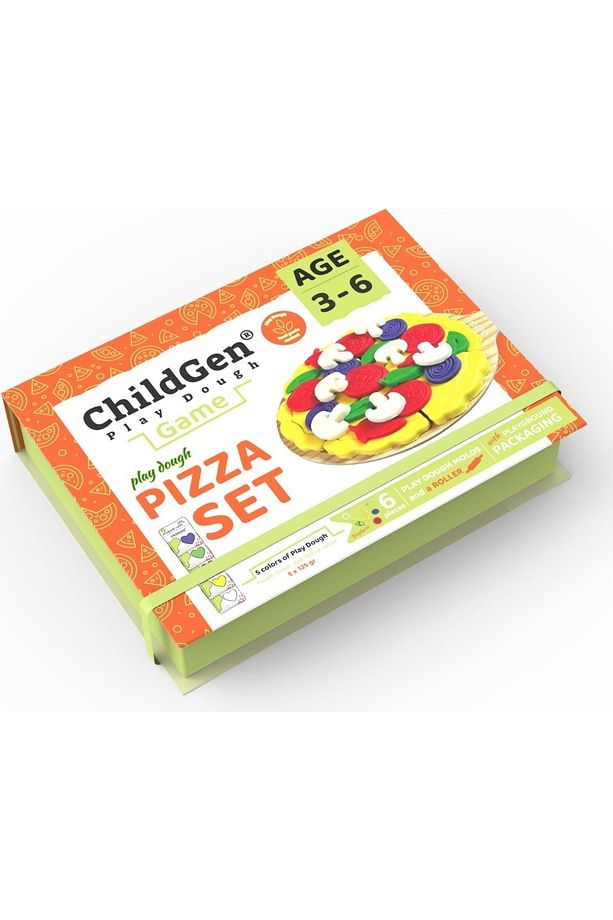 Pizza Sahneli Oyun Hamuru Kutusu - 3