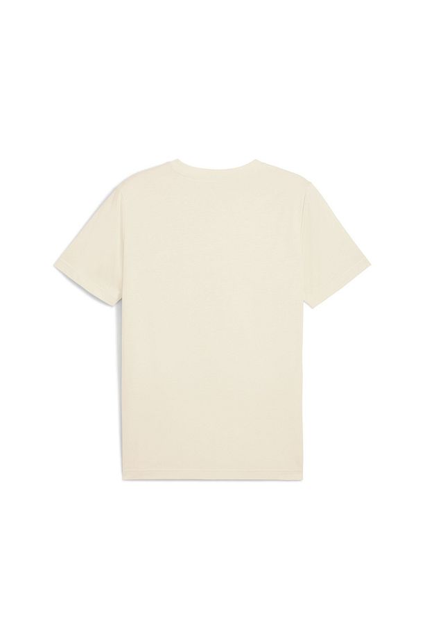 Essentials No 1 Logo Erkek Bej Yuvarlak Yaka Tişört - 2