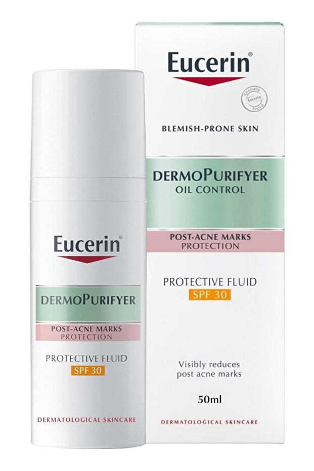 DermoPurifyer Oil Control Protective Face Fluid for Post-Acne Marks Protection, UVA & UVB Pr