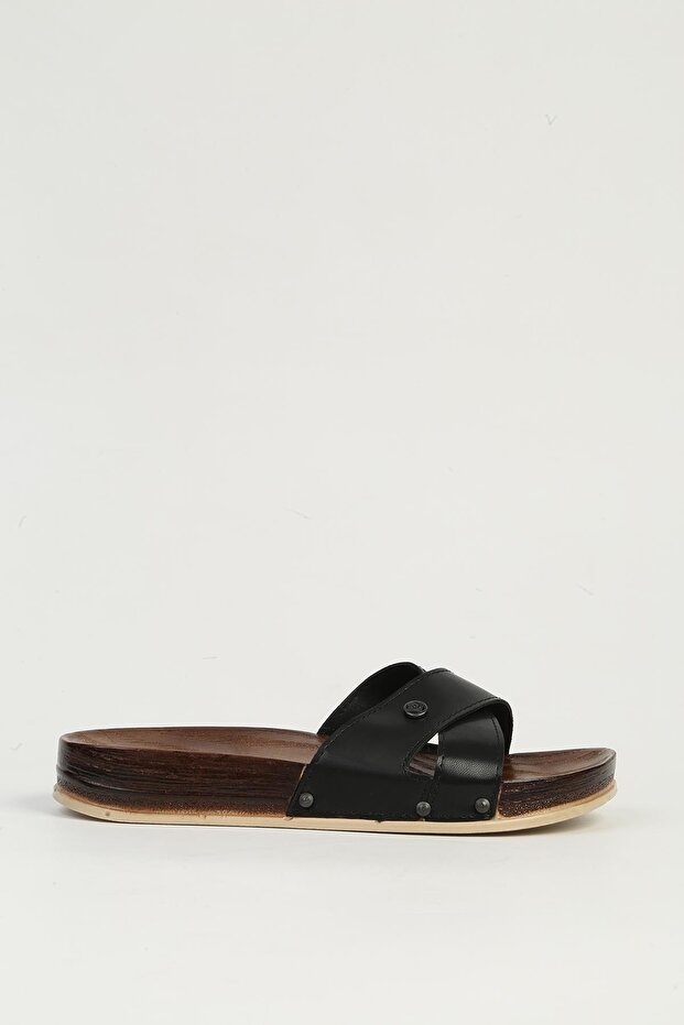 Black Women's Slippers Pc-7425