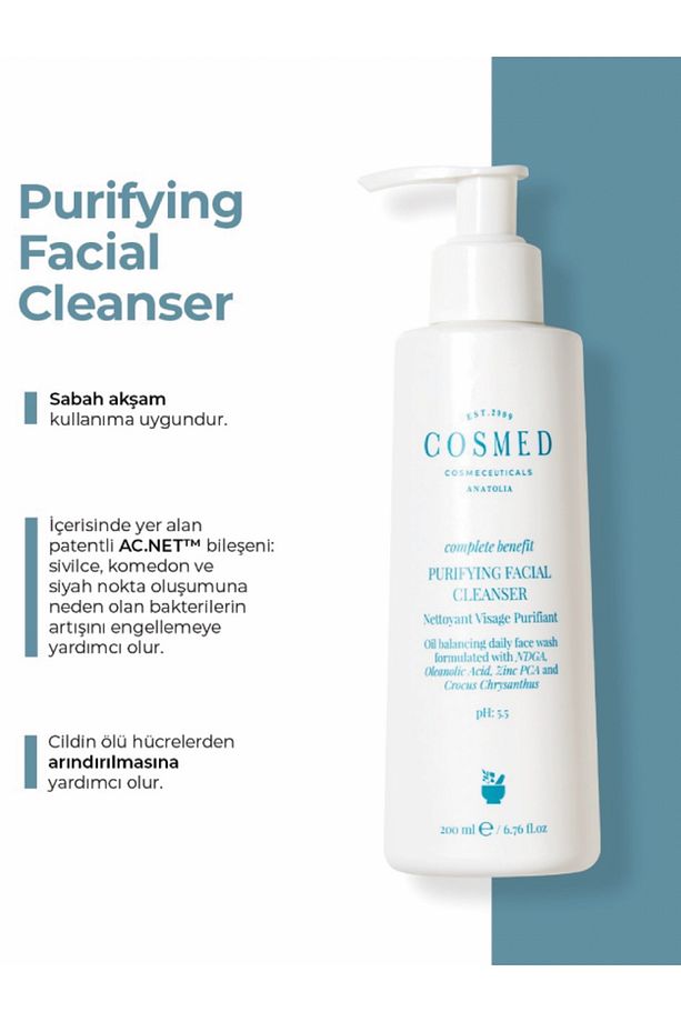Complete Benefit Purifying Facial Cleanser/yağlı-akne Eğilimli Ciltlere Jel 200 ml - 4