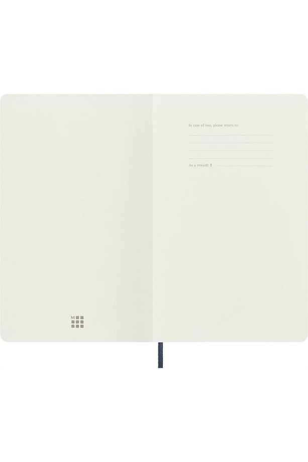 Çizgili Safir Mavi Defter L Boy Soft Kapak - 3