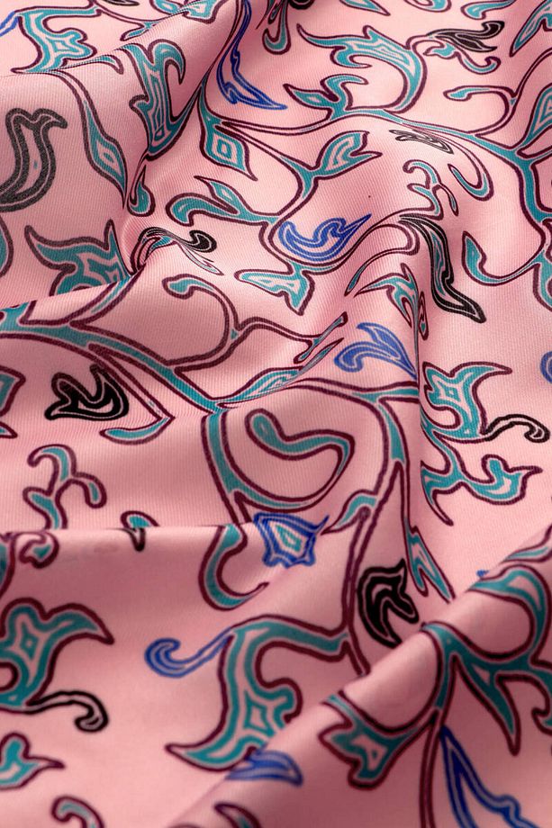 Pembe Sarmaşık Desen Soft Şal - 3