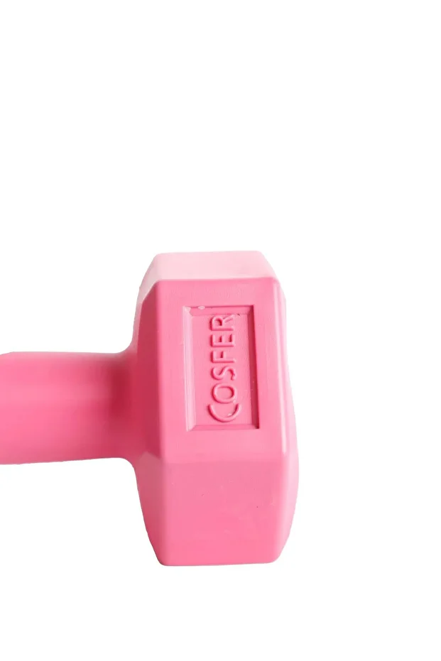 Pembe Dambıl 1 Kg X 2 Adet Dumbbell Dambıl Seti Egzersiz Seti - 3