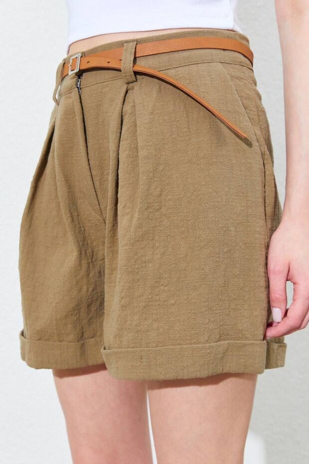 DUBLE PAÇA KETEN SHORT - 2