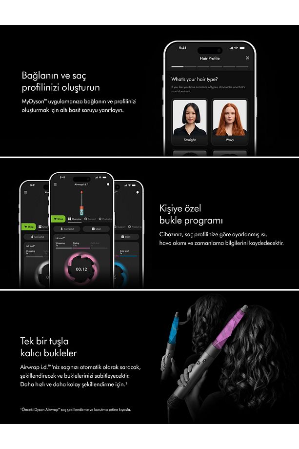 Airwrap i.d.™ saç şekillendirme ve kurutma seti Kıvırcık+Bukleli (Jasper plum) - 5