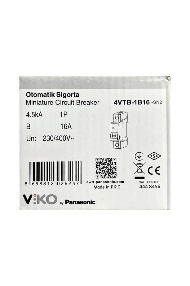 B16 1x16A Sigorta Tek Fazlı Devre Koruma Anahtarı - 2