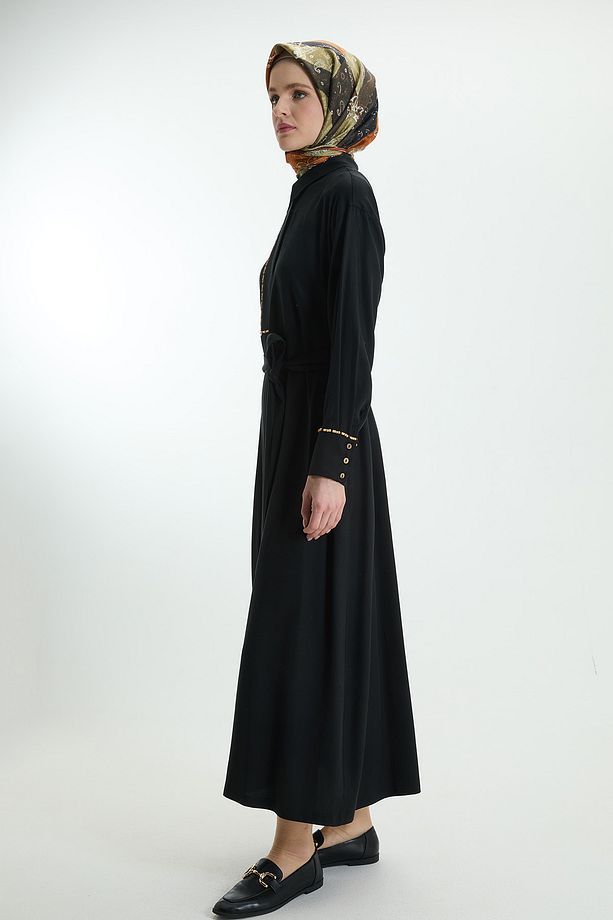 Doğal Kumaş Oversize Elbise - 2