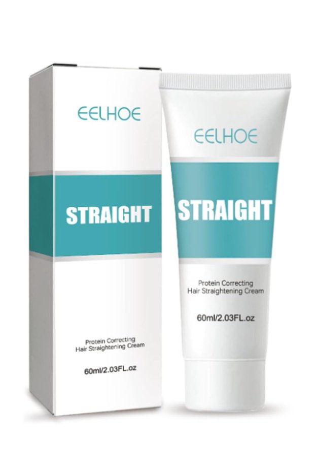 Protein Correcting Hair Straightening Cream – Silk Gloss Smoothing for Frizz-Free, Shiny Hair