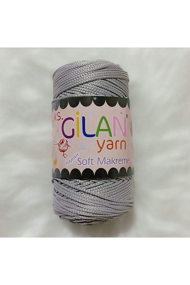 Gilan Polyester Soft Makrome 250 gr 2167 Pudramsı Gri - 1