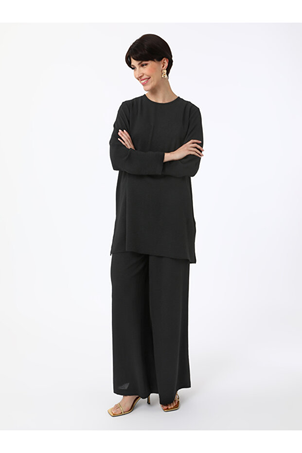 Aerobin Basic Tunik&Pantolon İkili Takım - Siyah - - 3