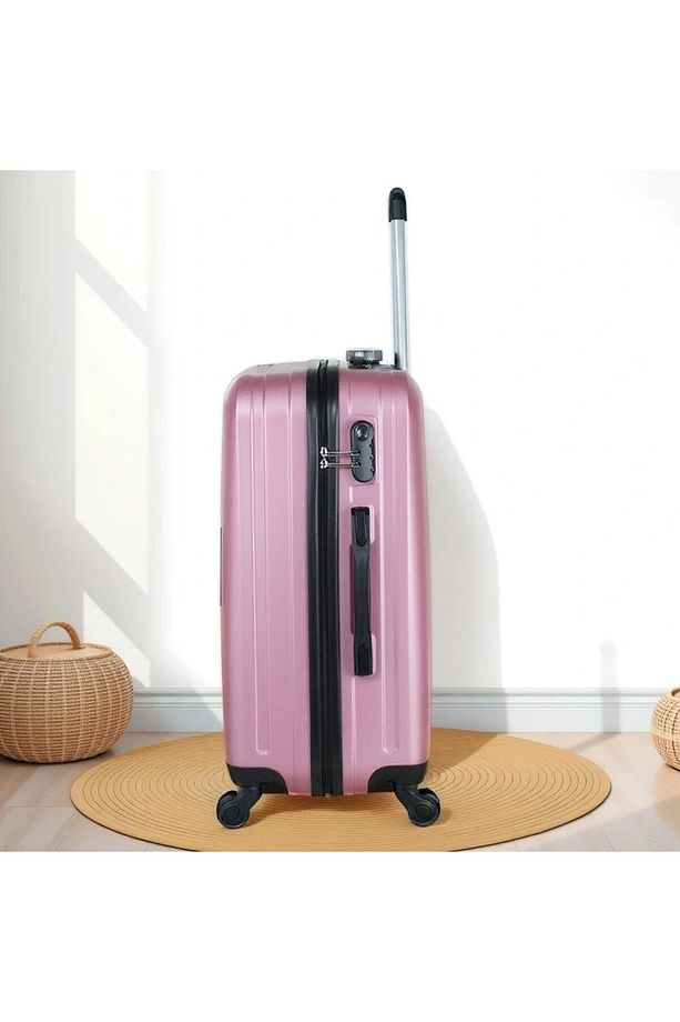 Ruby Abs Kabin Ve Orta Boy Rose Gold 2'li Valiz Seti - 3