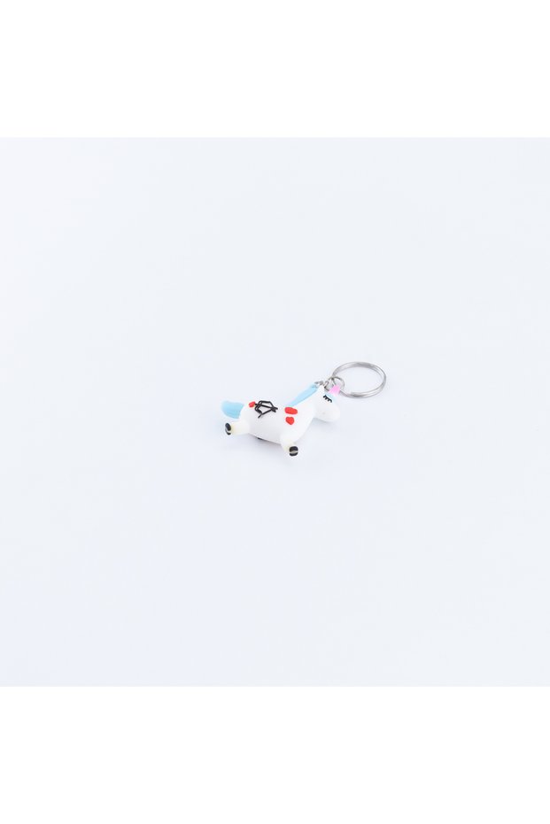 Silicone Keychain Unicorn, Blue