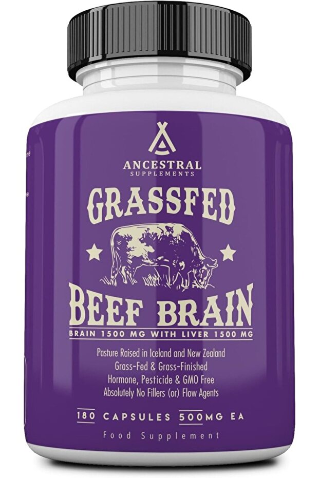 Grass Fed Beef Brain 500 Mg 180 Kapsül