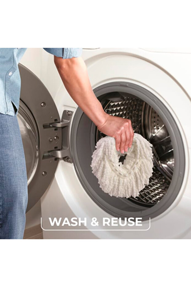 عبوة إعادة تعبئة ممسحة دوارة من الألياف الدقيقة سهلة العصر - 6