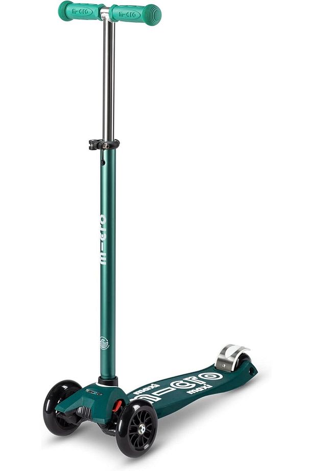 Scooter Maxi Deluxe Ayarlanabilir Gidon | Hafif | Erkek ve Kız | 5-12 yaş | Yeşil - 1