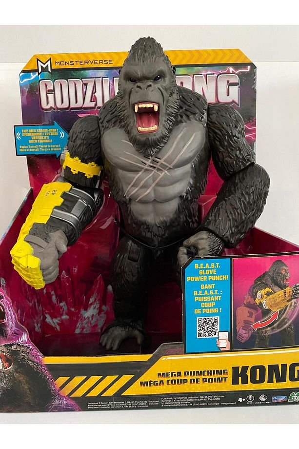 Godzilla VS Kong: Dev 33 cm Işıklı ve Mega Yumruk Özellikli Kong Figürü BÜYÜK BOY - 4